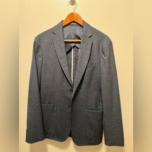 Extra Slim Fit Blue Speckled Blazer Made in Italy